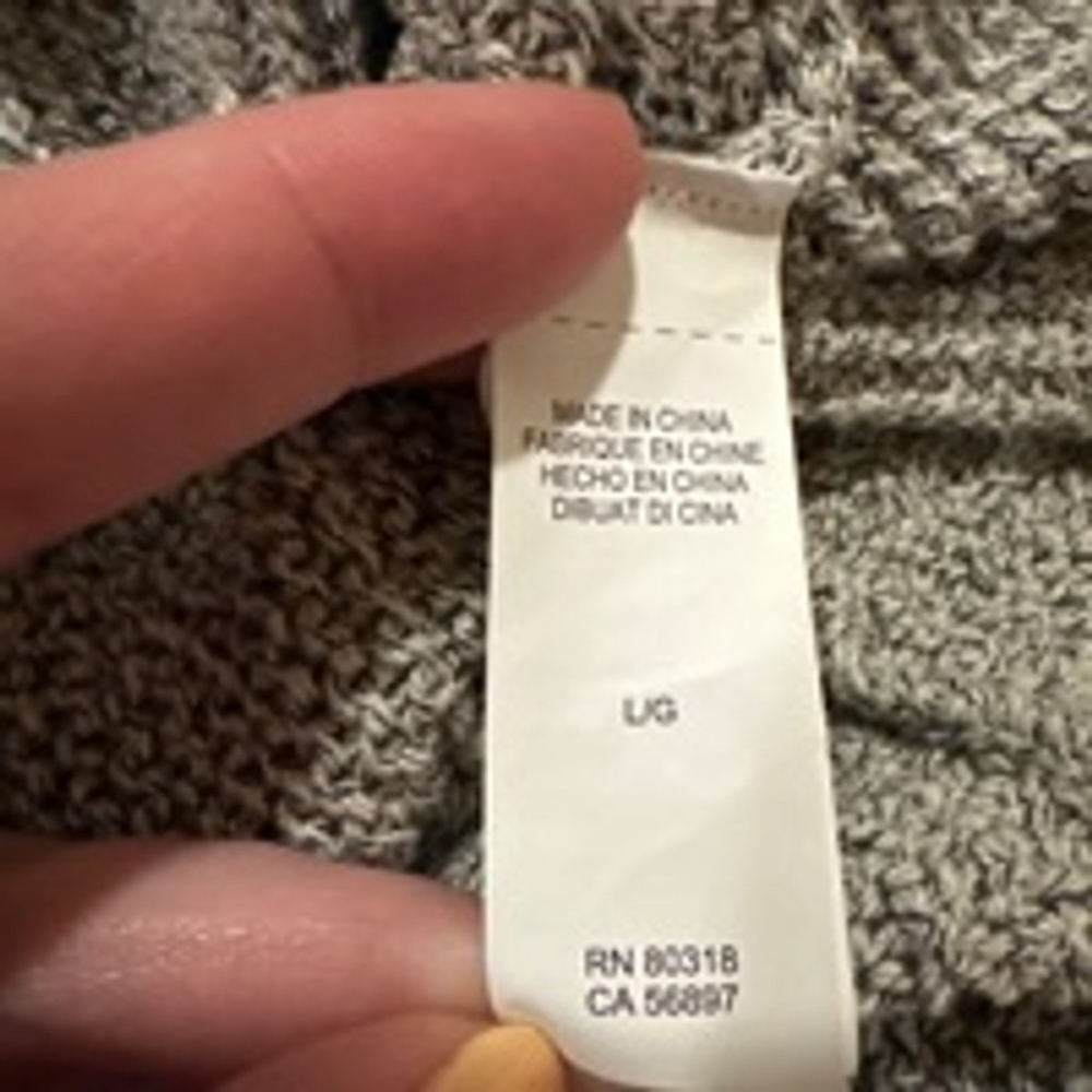 Women's Lucky Brand Gray Wrap Cardigan Size L - Picture 5 of 7
